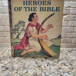 Vintage Little Golden Book Heros of the Bible 1955